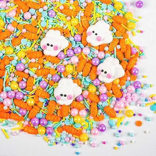 Miniatura 26 de Gránulos de Halloween para decoración de pasteles, gránulos de perlas negras y rojas con murciélagos negros y dulces de globo ocular, perfectos