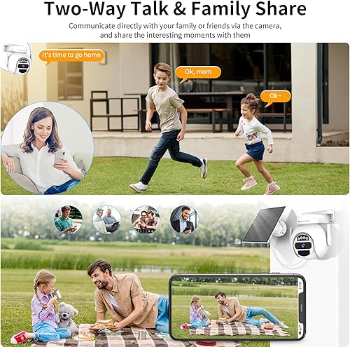 Miniatura 7 de VSTARCAM Cámara de seguridad solar inalámbrica para exteriores, cámaras WiFi alimentadas por batería de 3MP en el exterior con visión nocturna a