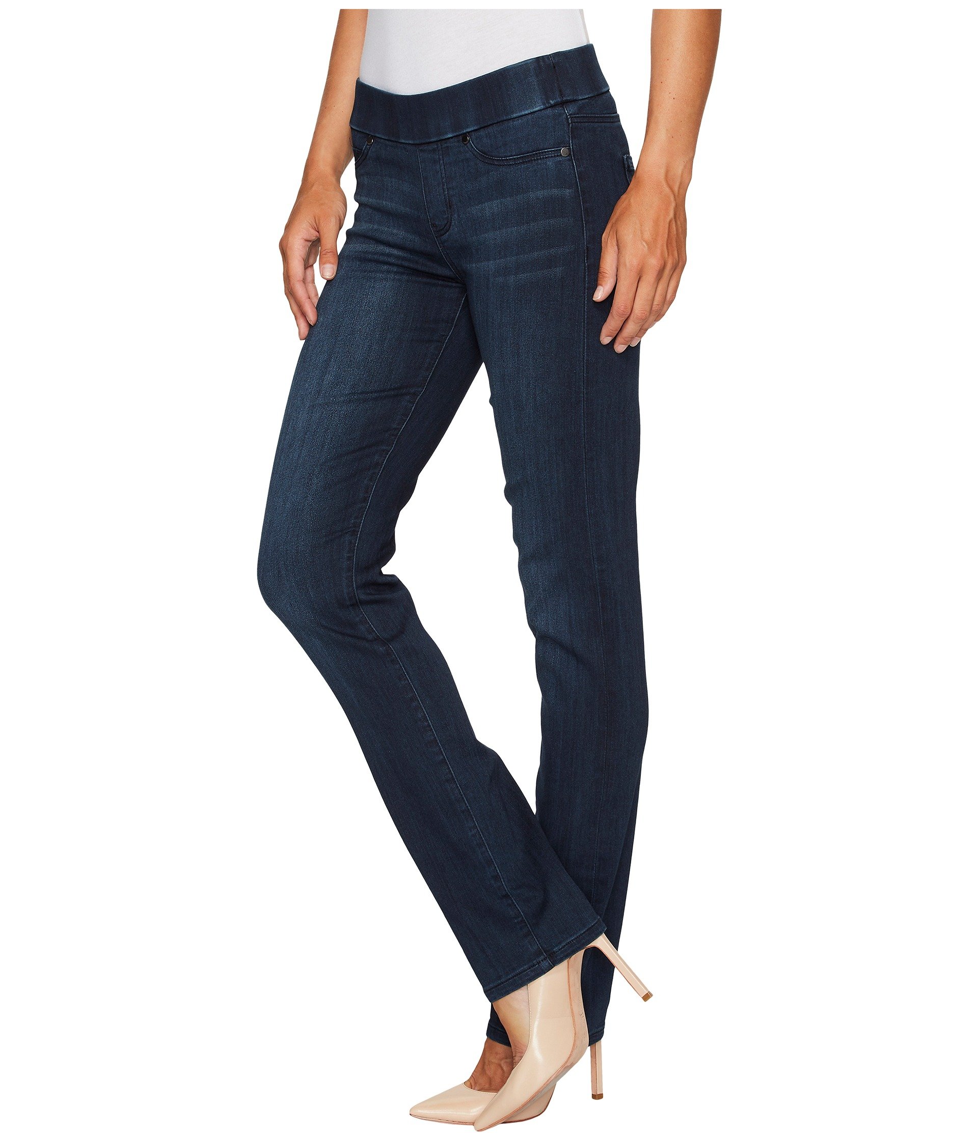 Liverpool Jillian Straight PullOn Jeans in Silky Soft Stretch Denim in