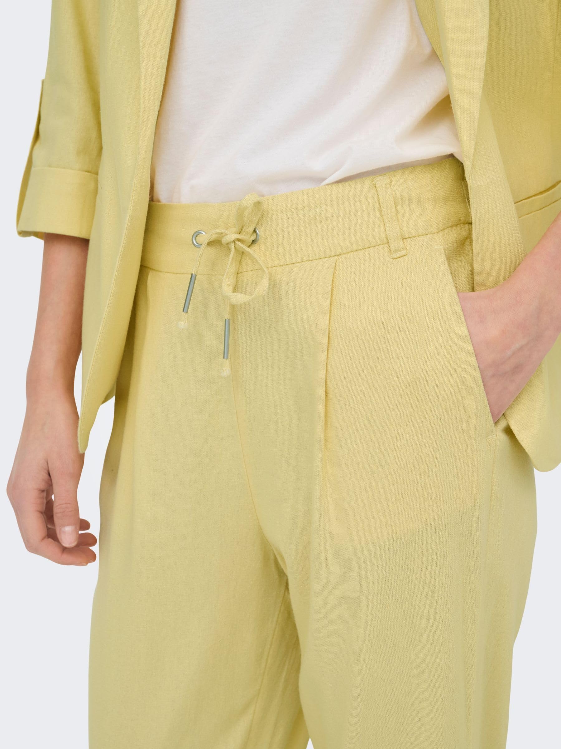 ONLY Female Hose ONLGOA-POPTRASH Komfort Fit Leinen Hose