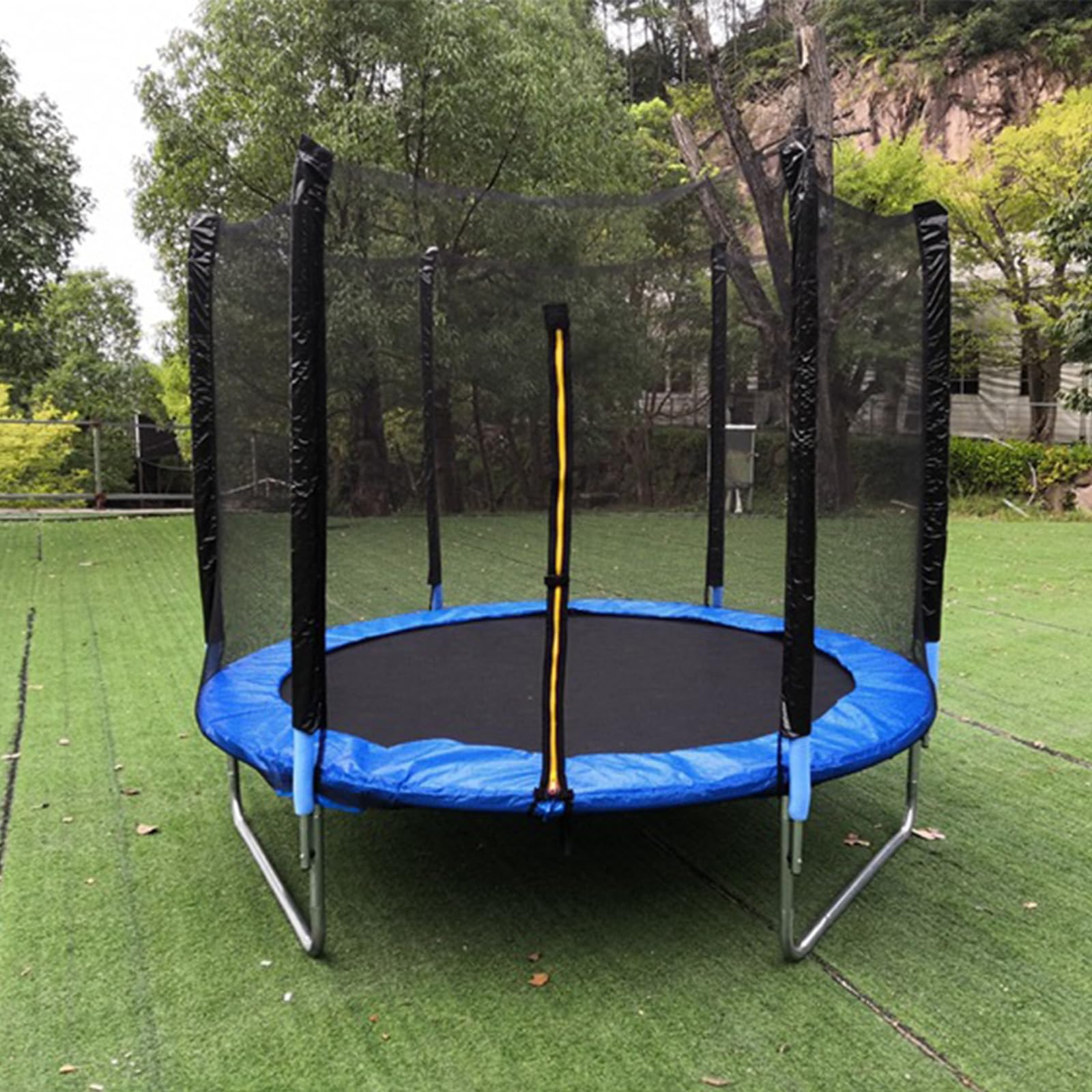 Luoziqinx A Trampoline Net Replacement, Trampoline Safety Net, Trampoline Replacement Safety Net With Zipped Entrance, Weather-Resistant, Uv Resistant,,8Ft/6Poles
