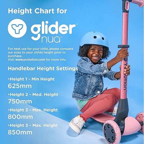 Miniatura 6 de Yvolution Y Glider Nua Patinete plegable de tres ruedas para niños con accesorio de almacenamiento para niños a partir de 3 años