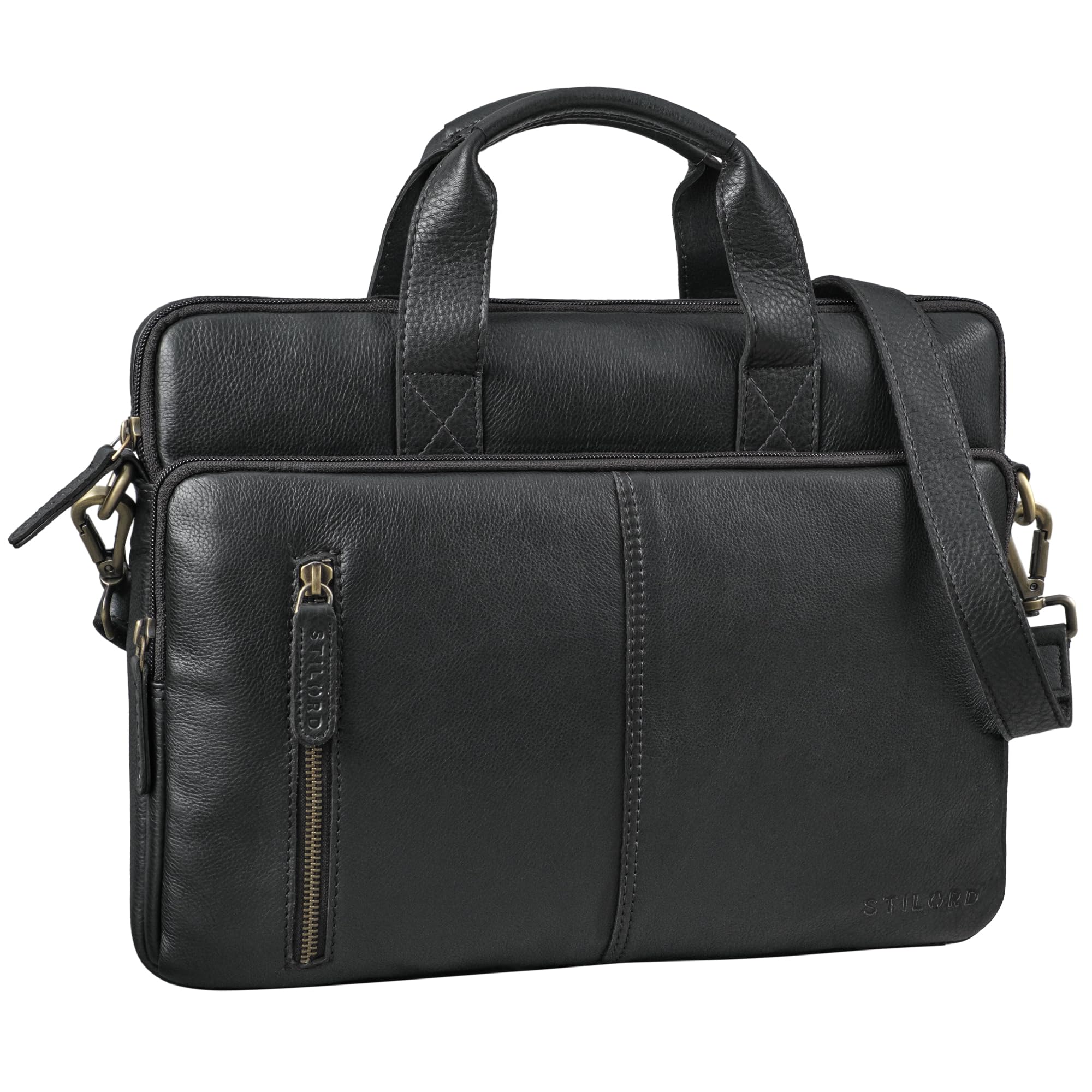 bag in pelle per laptop slim 15,6 pollici