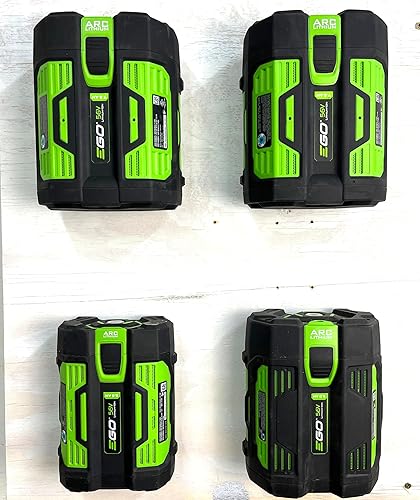 Miniatura 2 de Soportes de batería para EGO 56V - Paquete de 4 - Montaje en pared o debajo del estante - Fabricado en los Estados Unidos