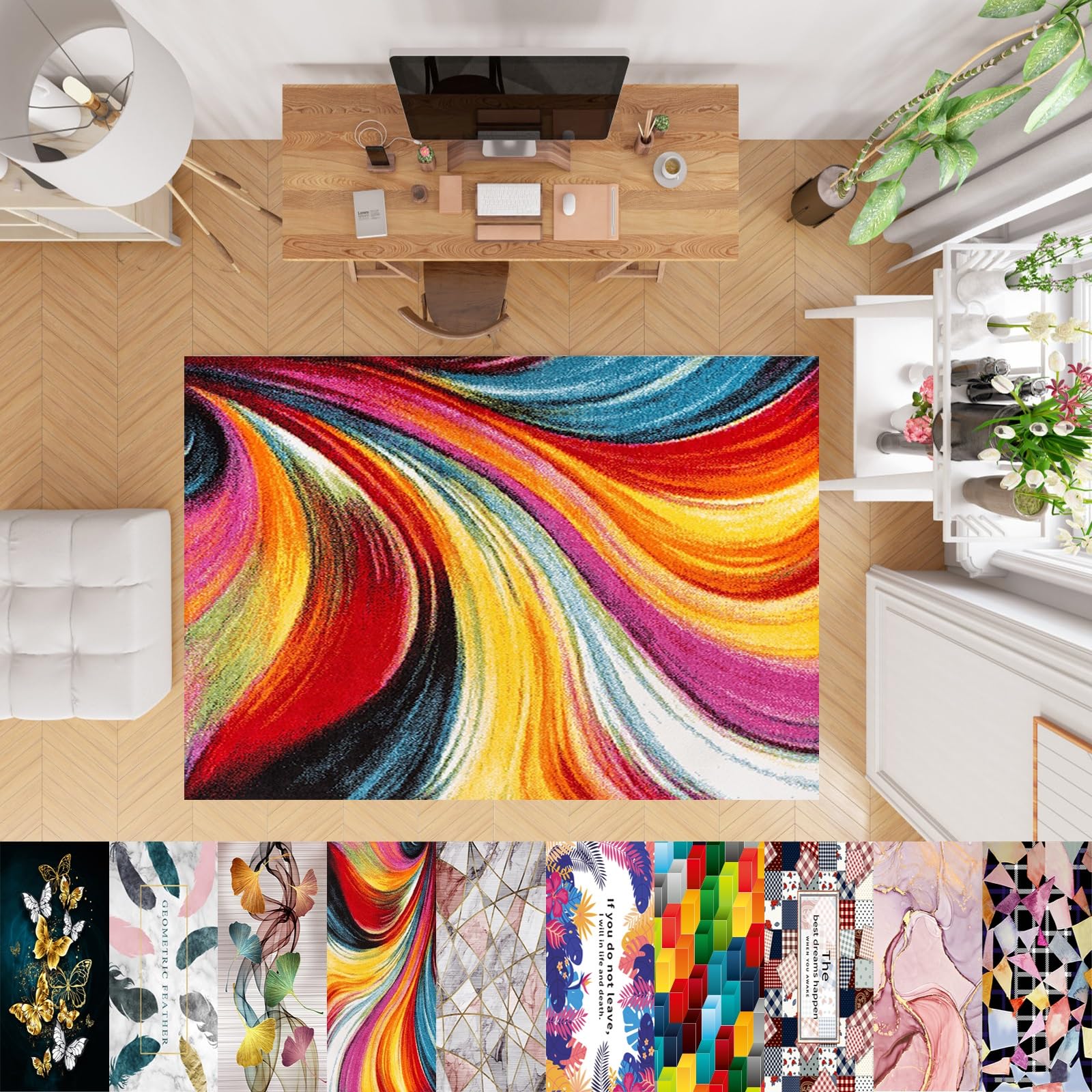 Tapis couloir long antidérapant 40x500 cm tapis cuisine doux moderne tapis de course