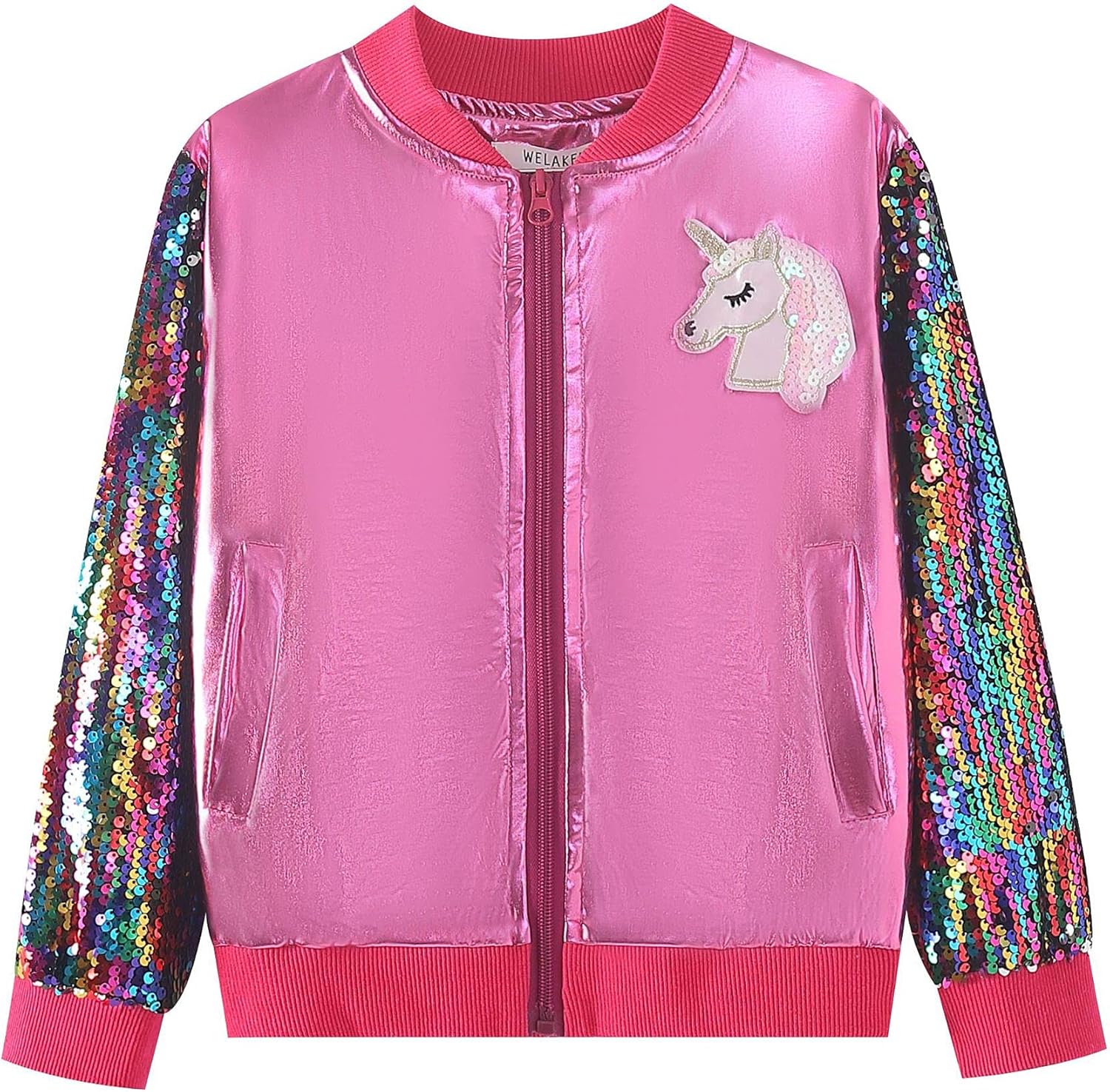 Miniatura 2 de Chaqueta de lentejuelas para niñas II para niños y niños pequeños chaqueta de vuelo ligera para niños