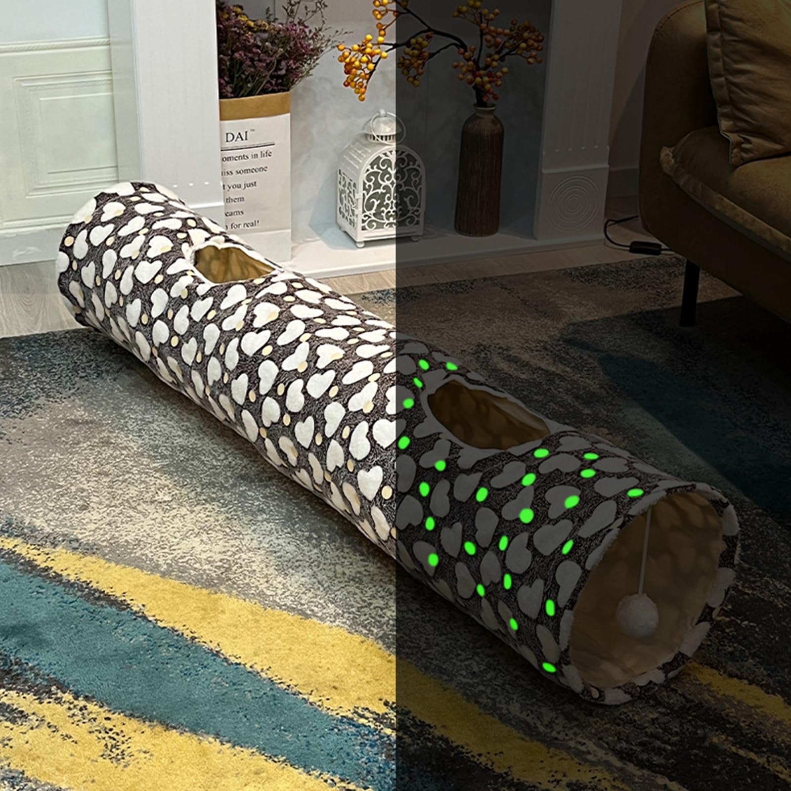 Tunnel gioca a caccia di nascondino tubo interno per gioco esercizio nascondere addestramento animale domestico giocattolo per animali domestici porcellini d'India accessori giocattolo