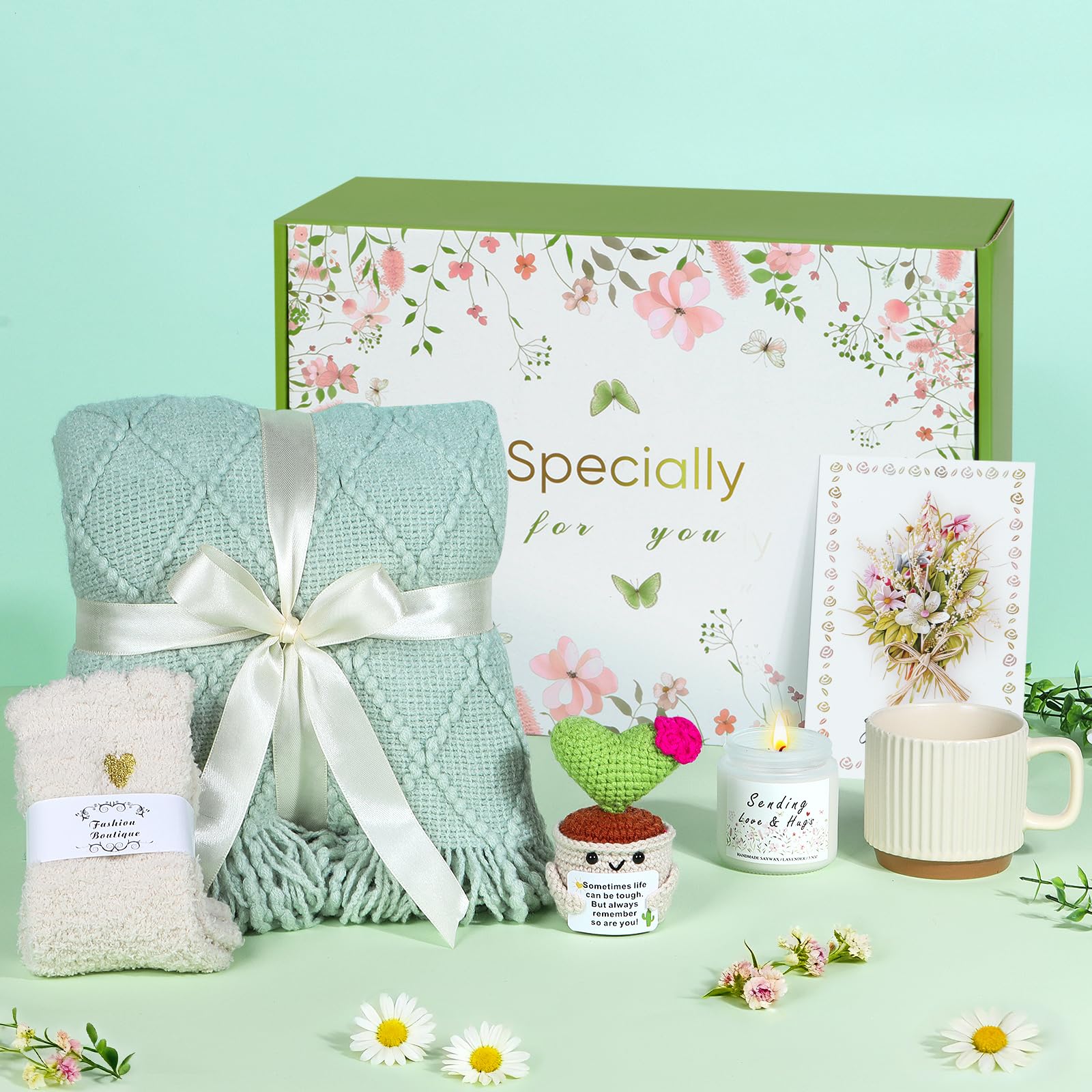 Cadeau pour Femme avec Couverture Douillette,Cadeau Pour Femme
