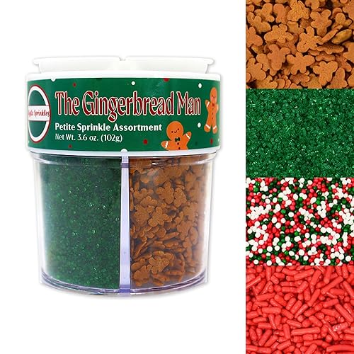 Miniatura 33 de Mystic Sprinkles Surtidos de espolvorear de 4 celdas (Monster Mash, Petite) Una Navidad clásica en oro,Una Navidad clásica en plata,Americana,Campos