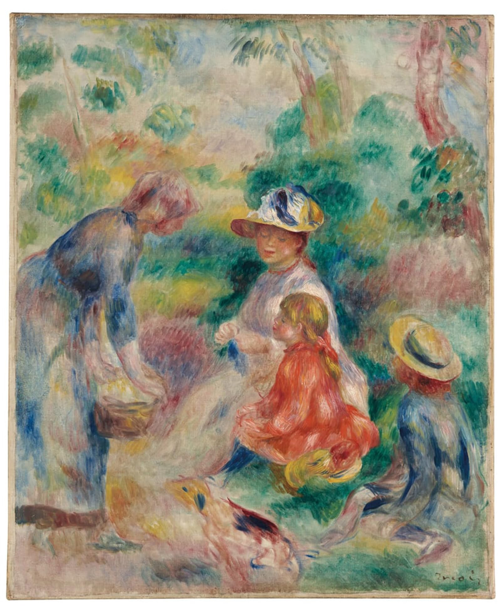 ARTXLXXBN Famous Art Print Poster Vintage Wall Art the Seller by Pierre Auguste Renoir Canvas Art Poster for Home Decor 60x90cm