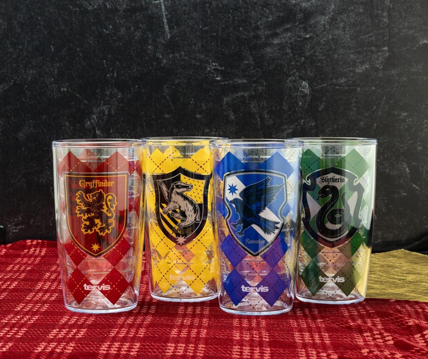 Tervis Harry Potter House Rules Made in USA Double Walled Insulated Tumbler Travel Cup Keeps Drinks Cold & Hot, 16oz - 4pk, Assorted - Image 4