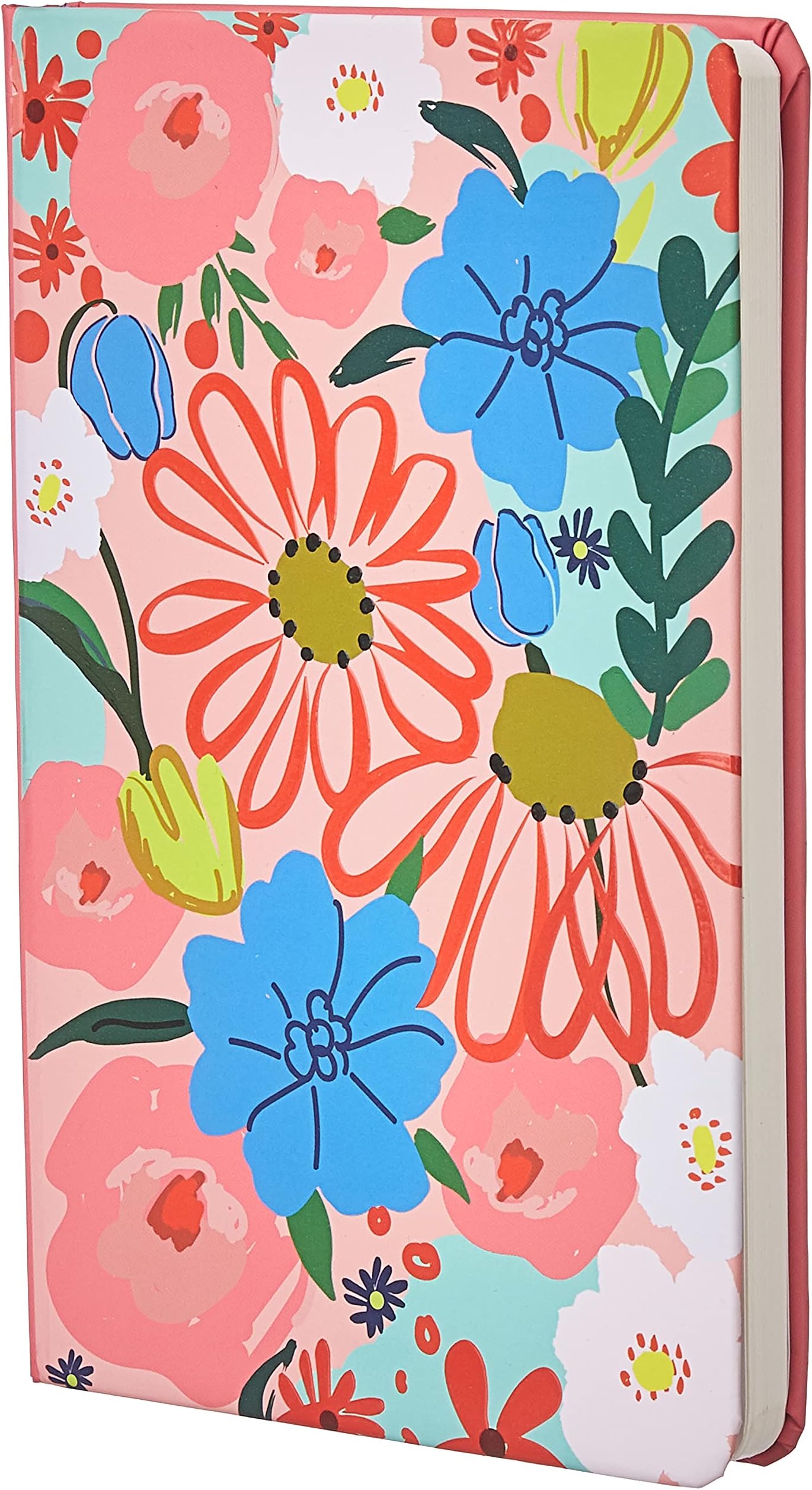Amazon Brand - Solimo A5 Notebook (5.5 X 8.5 Inches), 80 GSM, 192 Ruled Pages, Floral Strokes