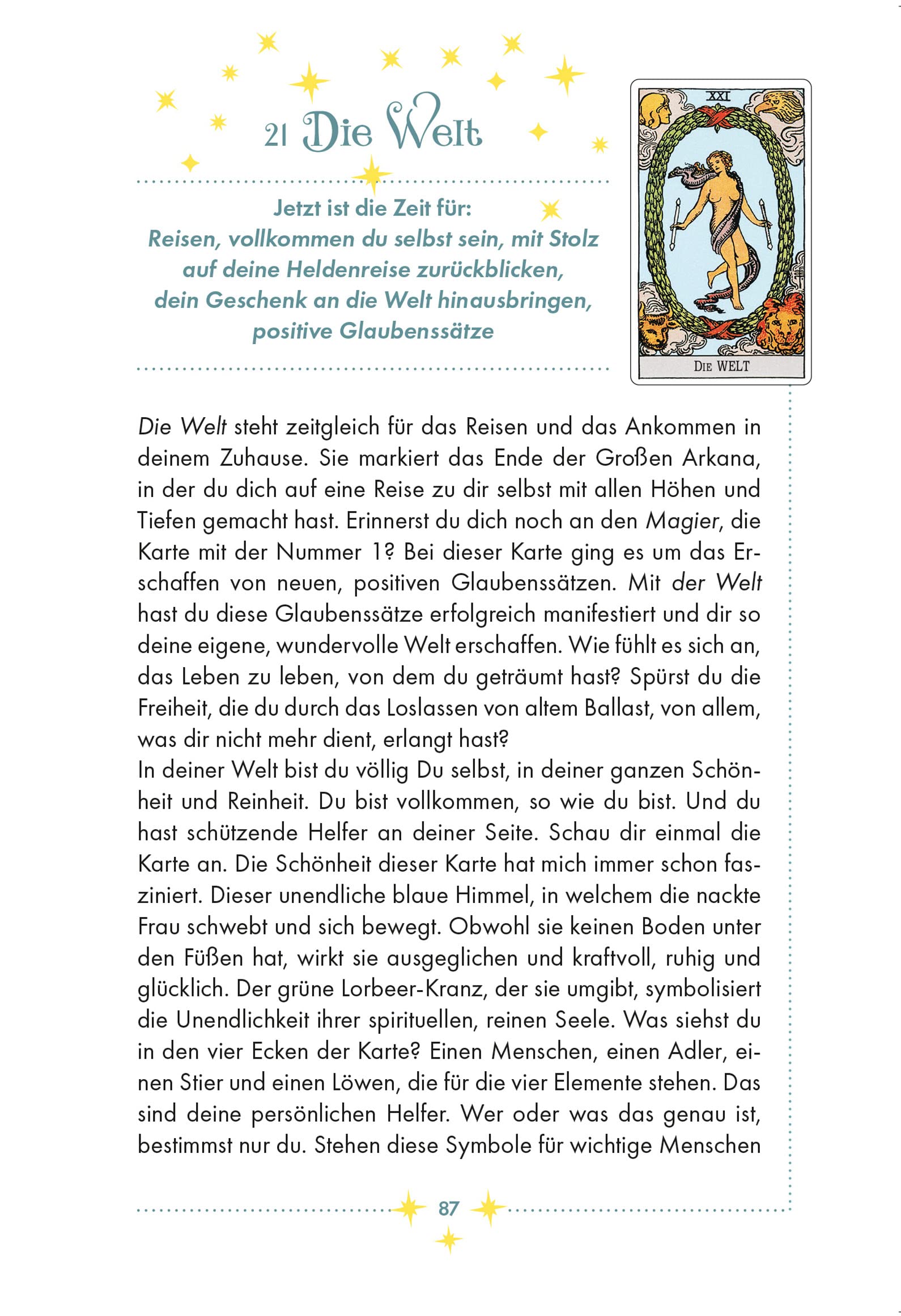 TAROT - Dein Starterkit: 78 Karten mit Buch (Tarotkarten legen lernen, Tarotkarten mit Buch für Anfänger): 78 Karten mit Buch (Tarot für Anfänger)