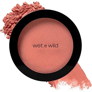 wet n wild Color Icon Blush Bed of Roses - Matte Natural Sheer Glow, Seamless Blendable, Jojoba Oil Infused, Cruelty-Free Vegan Blush