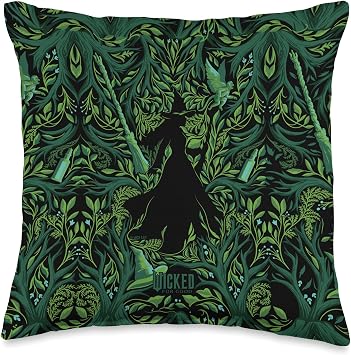 Wicked for Good Elphaba in Bloom Throw Pillow