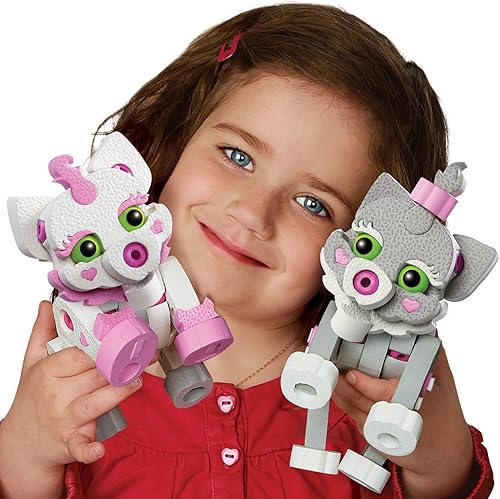 Miniatura 4 de Bloco Toys Cat & Kitten | Juguete STEM | Juego de construcción de construcción de bricolaje (180 piezas)