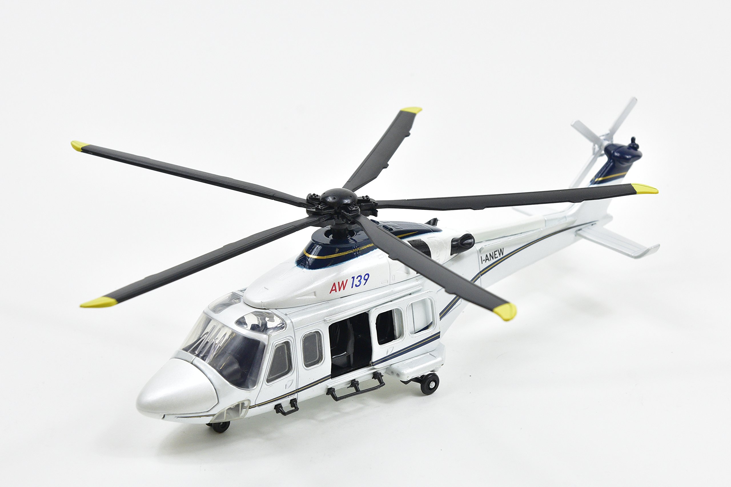 New Ray - 26103 A - Véhicule Miniature - Modèle À L'échelle - Hélicoptère Aw 109 Agusta - Rouge/Blanc - Echelle 1/43