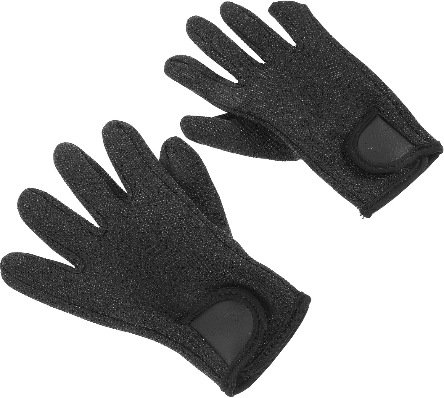 Diving Gloves Thermal Insulated Neoprene Fishing Gloves Wear-Resistant for Scuba Swimming and Angling Black Large