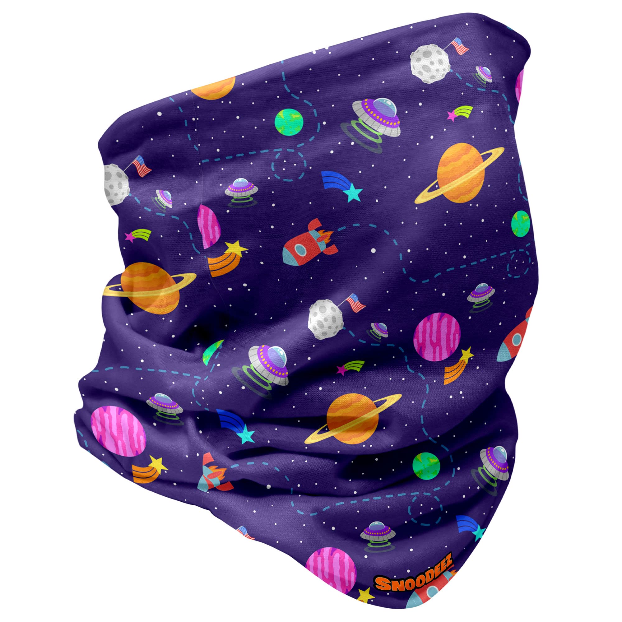 Kids Space Cosmic Multifunctional Snood (Purple, One Size)