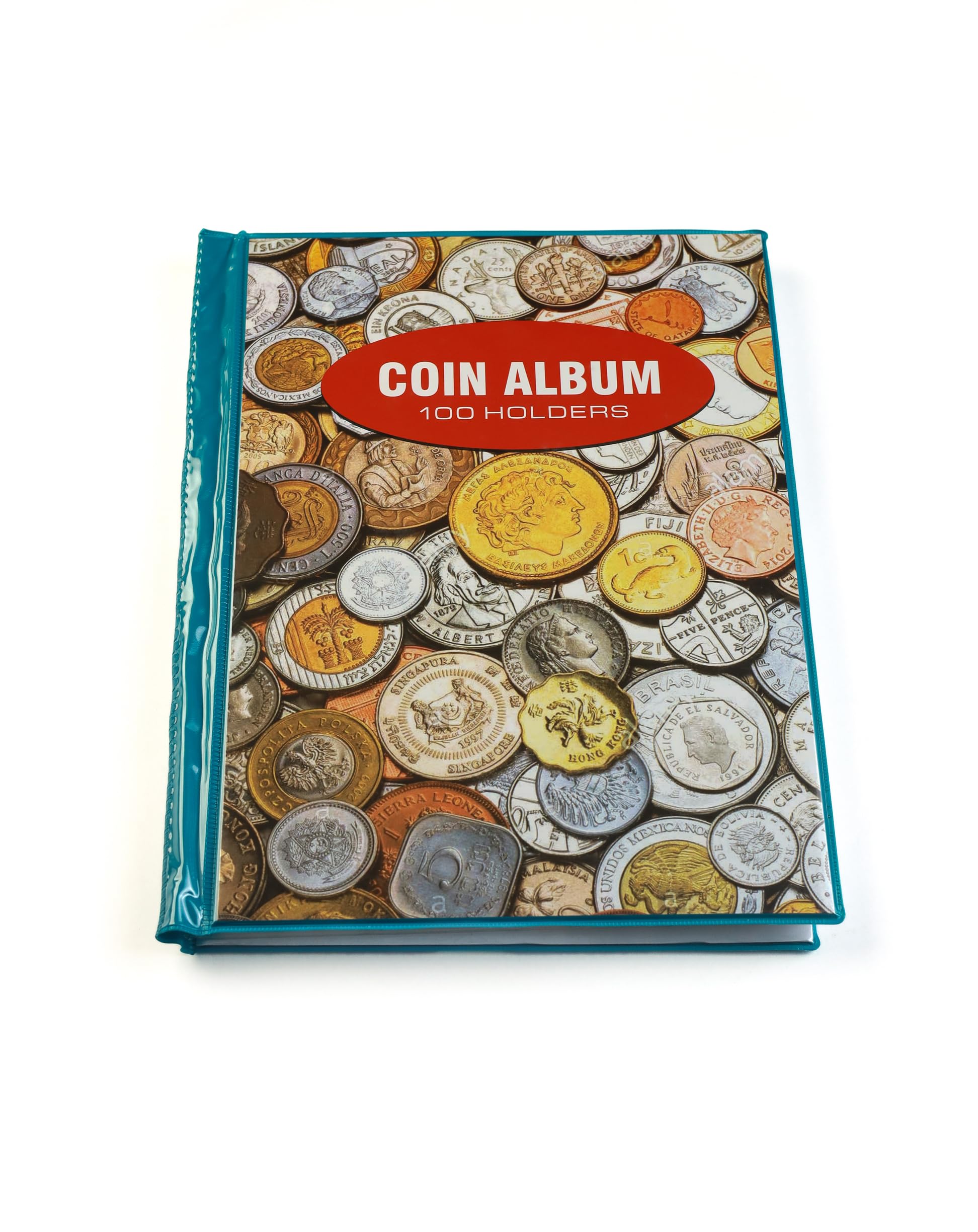 International Coin Collection Album, 100 Different Coins Display