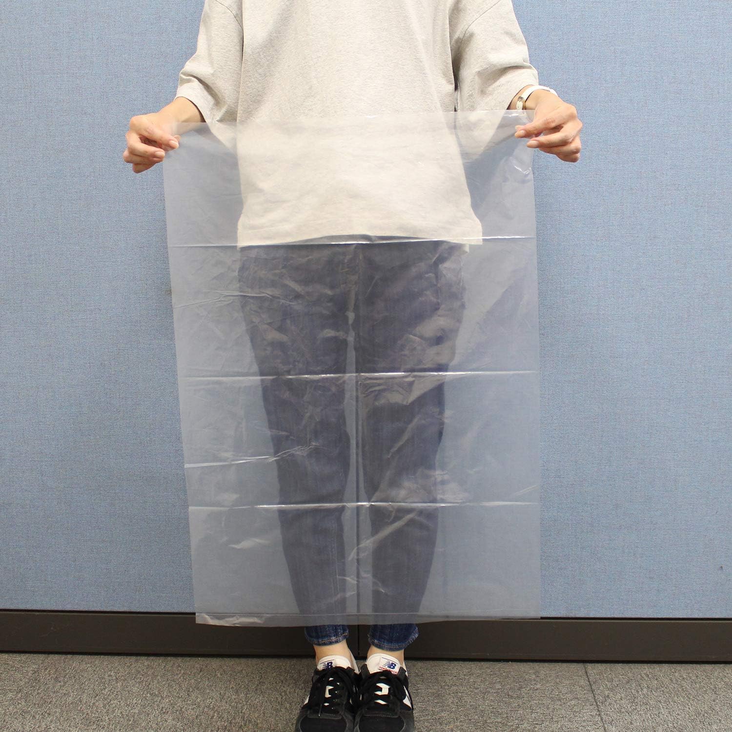Household Japan KL-38 Plastic Bags, Transparent, 1.8 gal (30 L), Thickness: 0.001 inch (0.03 mm), Pack of 50