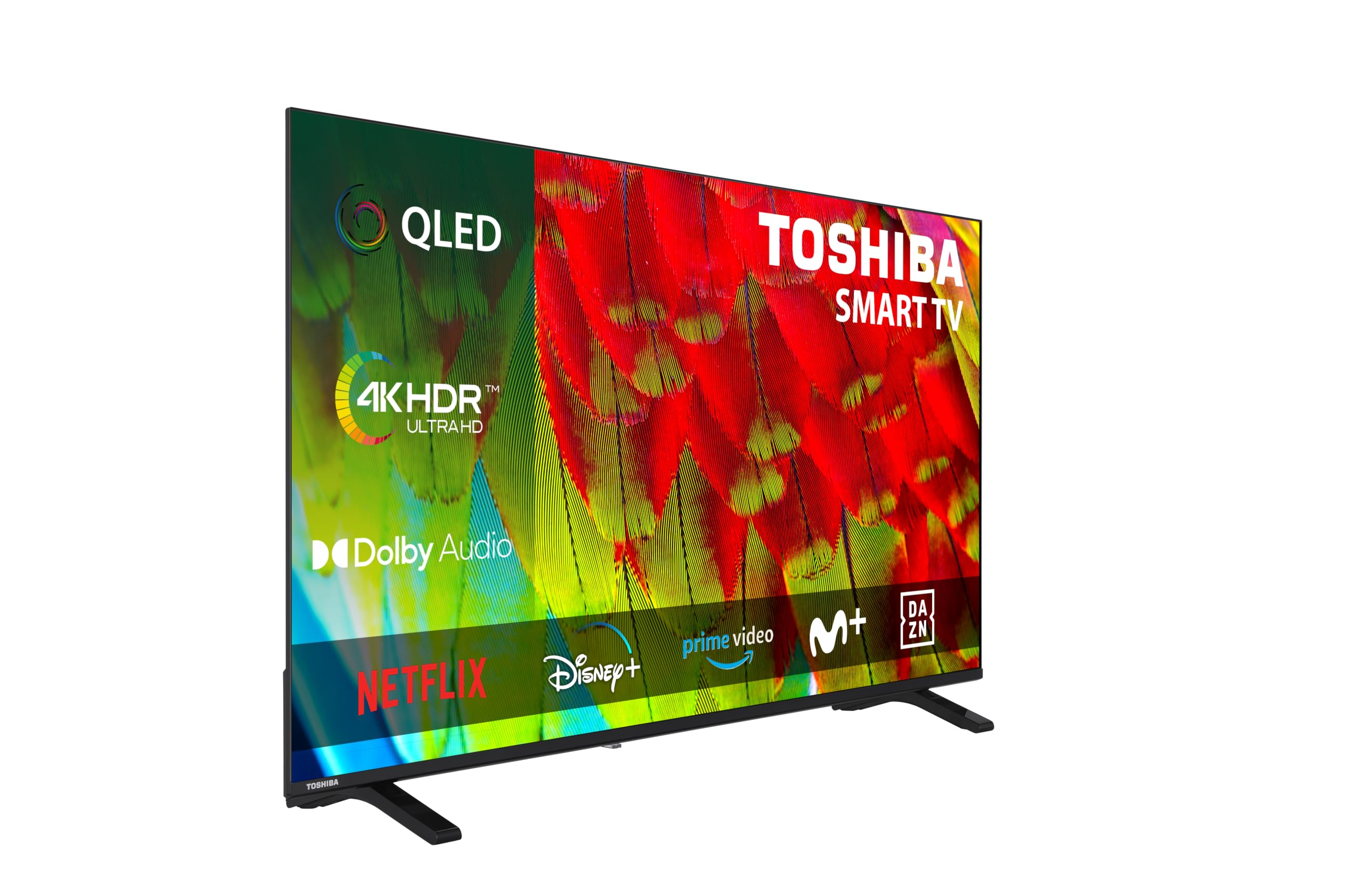 Toshiba 43QV1563DG Televisor 43 Pulgadas QLED, 4K UHD, Smart TV, sin Marcos, HDR10, Dolby Audio, Compatible con Alexa, Gama 2026 en oferta en Amazon