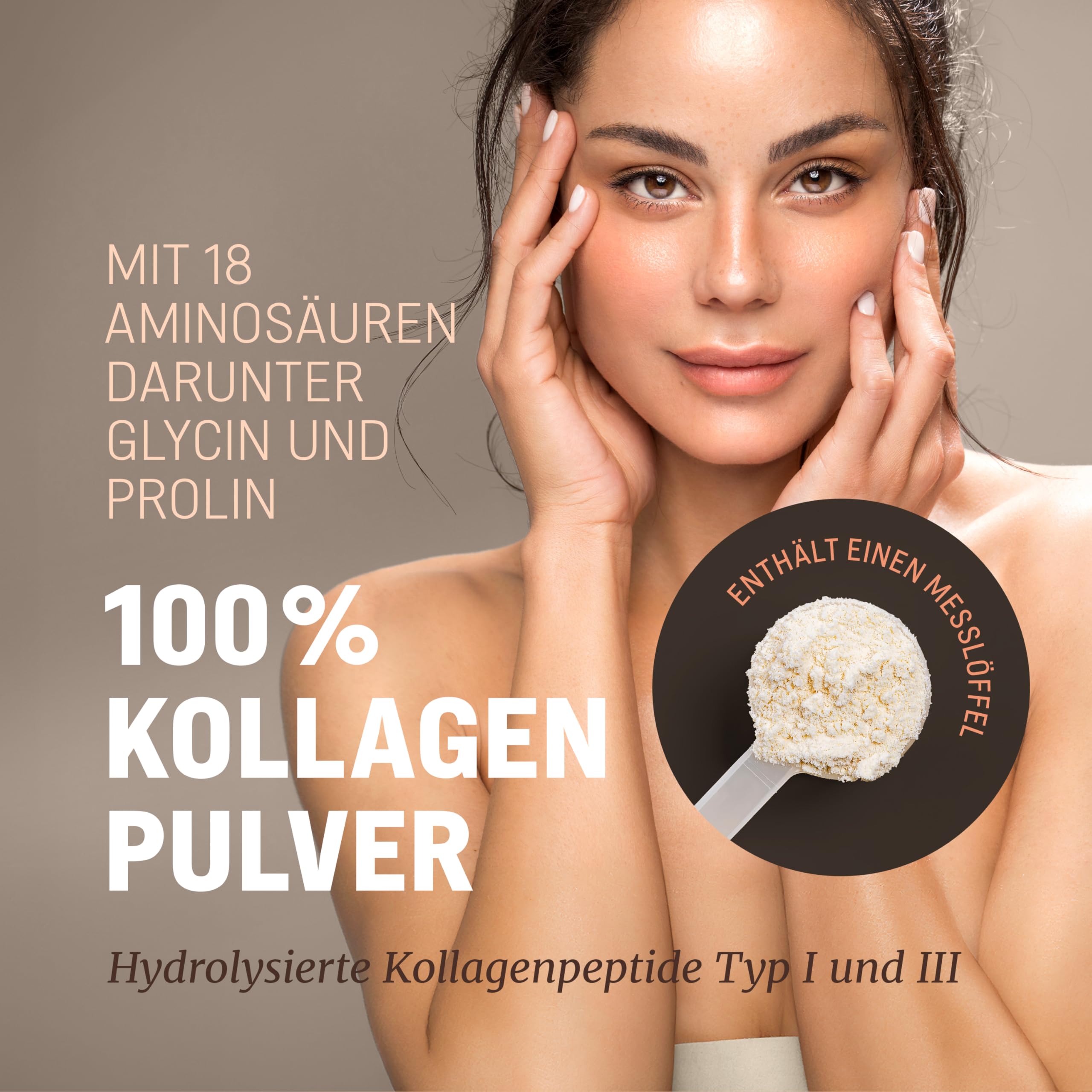 WoldoHealth Kollagen Pulver 500g Typ I & III - Hydrolysiertes Collagen Protein Peptide, Rinderkollagen aus Weidehaltung, Geschmacksneutral & Leicht Löslich, Ohne Zusatzstoffe | Leicht löslich in Kaffee, Tee, Shakes und Smoothies, 25 Portionen