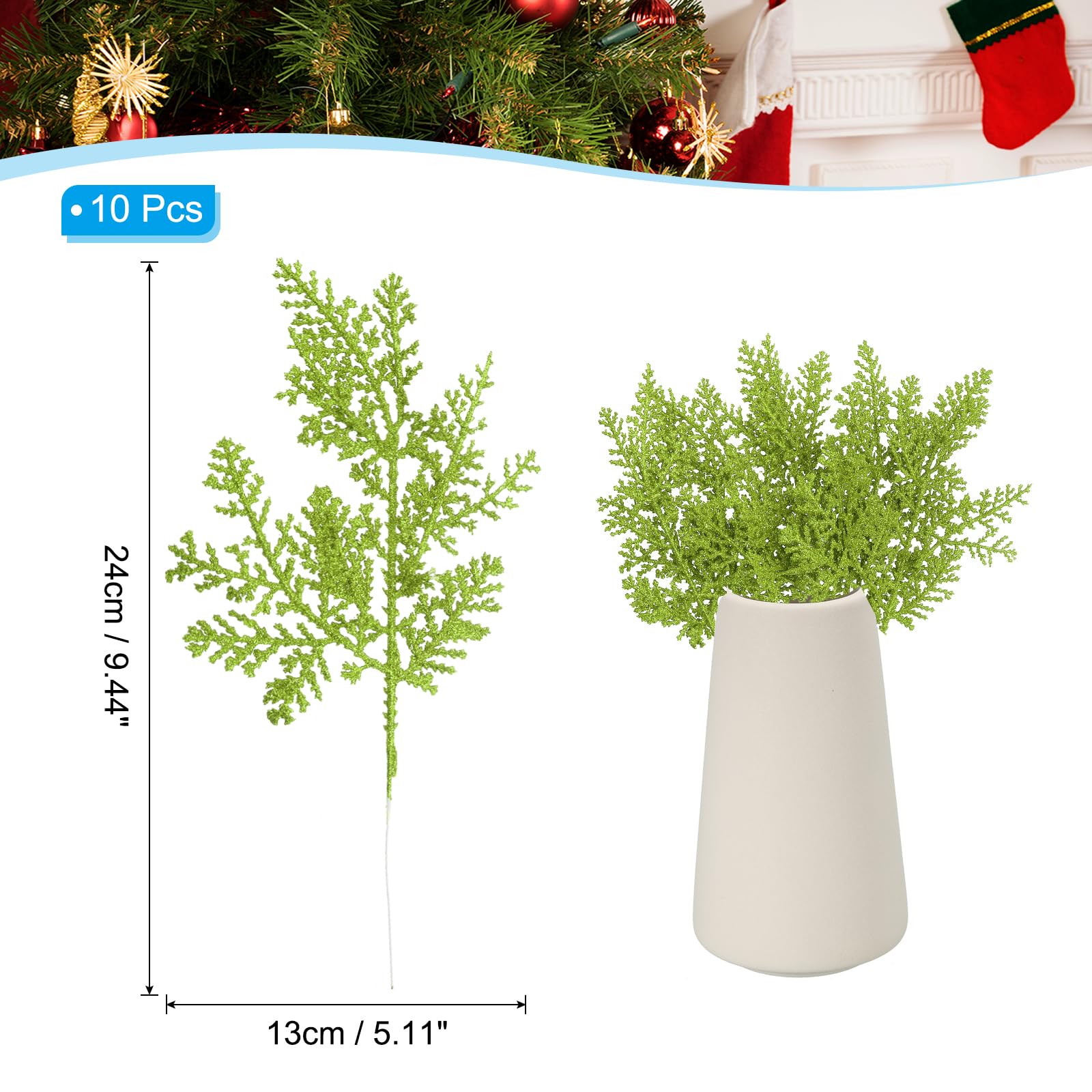 PATIKIL 10 Inch Artificial Pine Needles - Image 2