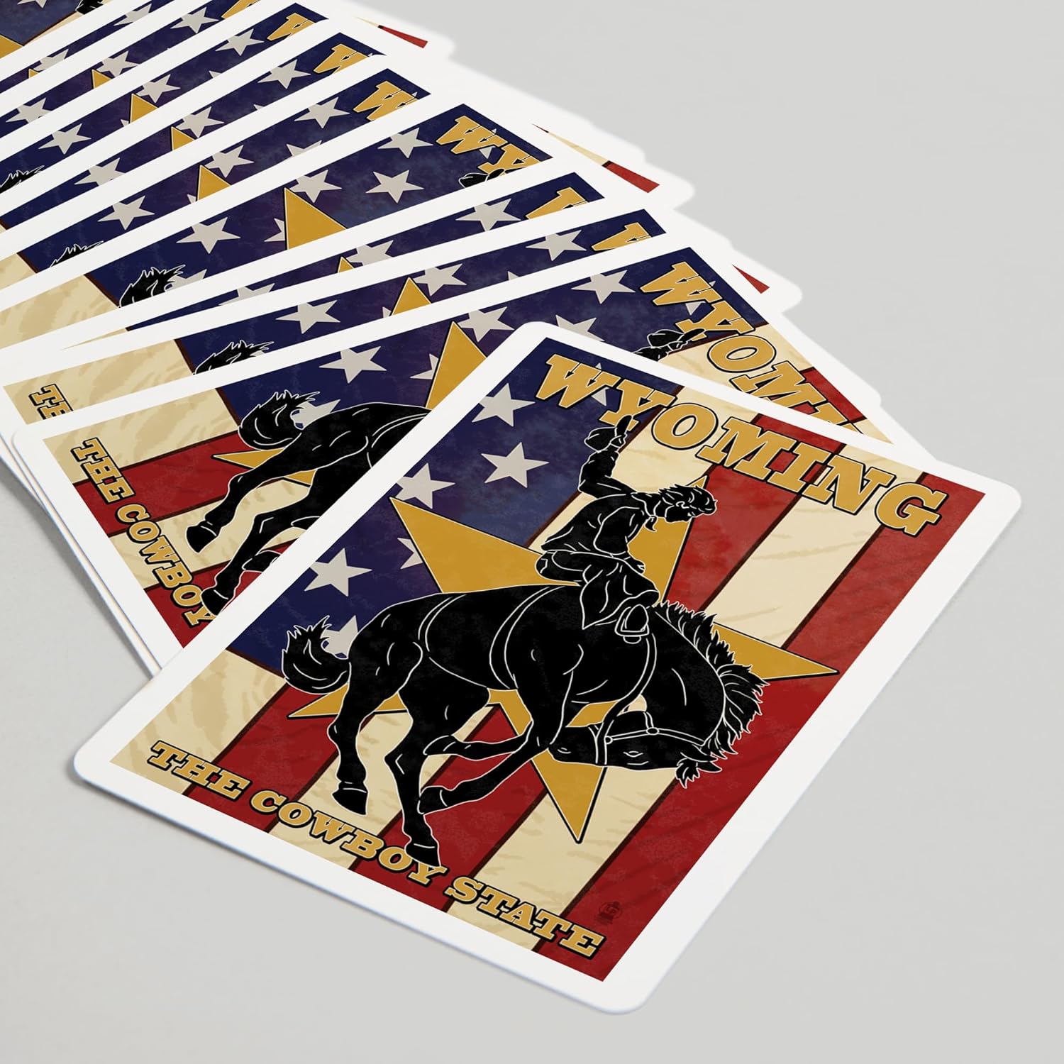 Lantern Press Wyoming Cowboy, 52 Playing Cards for Adults, Poker Size Card Deck