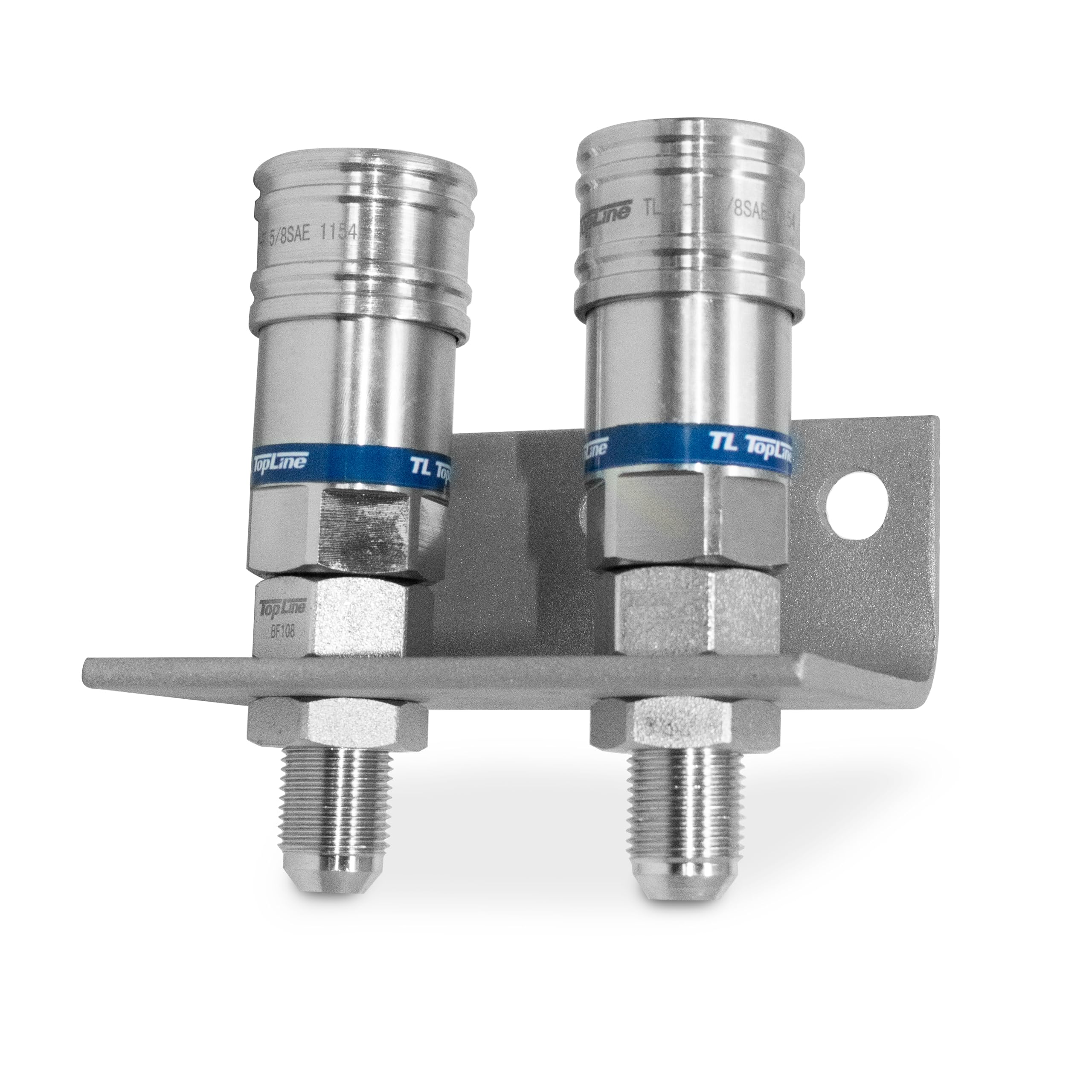 TL Topline TL32B-2 Ag style couplers with 1/2 JIC Bulkhead + Mounting Bracket
