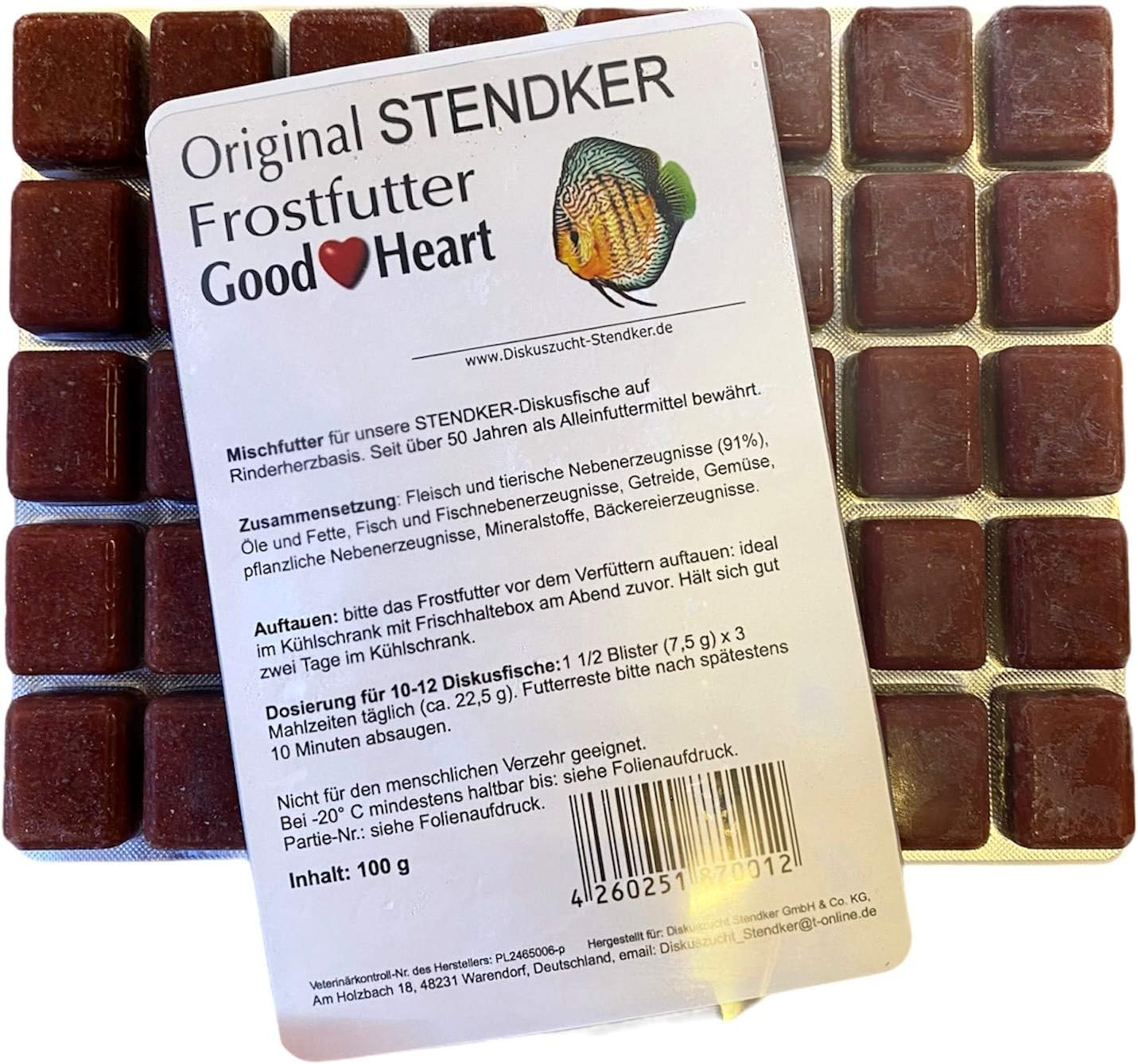 Stendker GoodHeart Frost Food Economy Pack 50 x Discus Food Discus