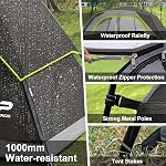 CAMPROS CP Tentes de camping 6/8 personnes, tente familiale étanche avec des fenêtres plus grandes Mesh & Porte, double couche, facile à installer, tente dôme tout-saison avec la pluie supérieure & Sac de transport