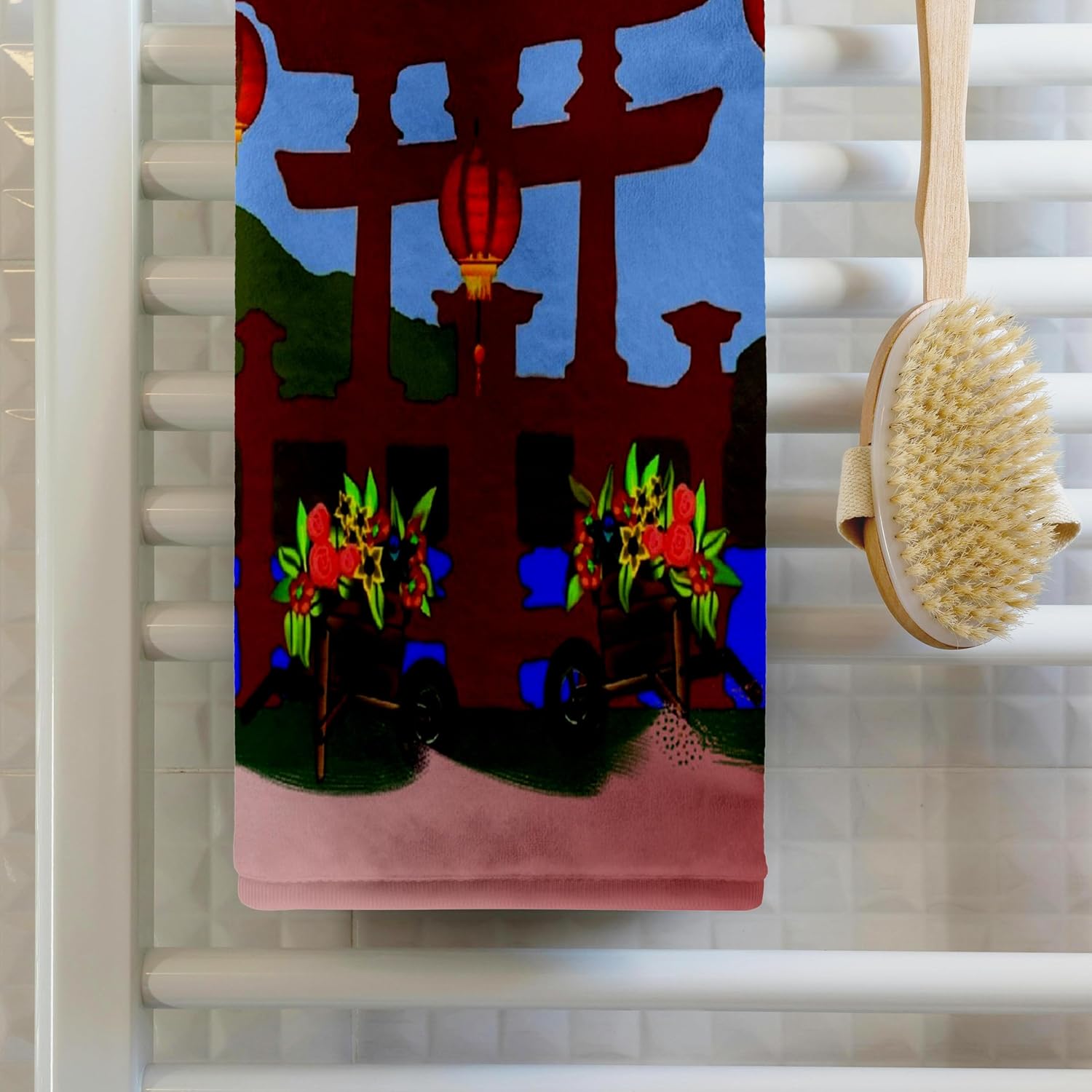 3dRose Japanese Geishas 22x30 Bath Hand Pool Towel