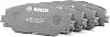 Bosch BP1085 - Brake Pads Car Front Axle - Bosch Quality - Reduced Noise and Dust - ECE-R90 Certified - Copper-Free - 1 Set of 4 Pads