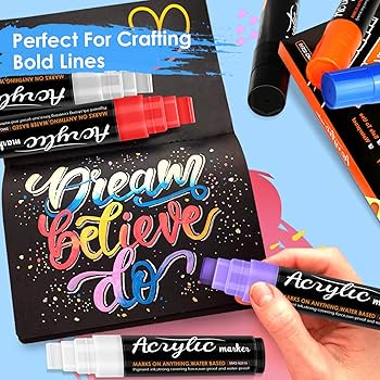 Amazon | アクリルペイントマーカー ジャンボカラーマーカー 10