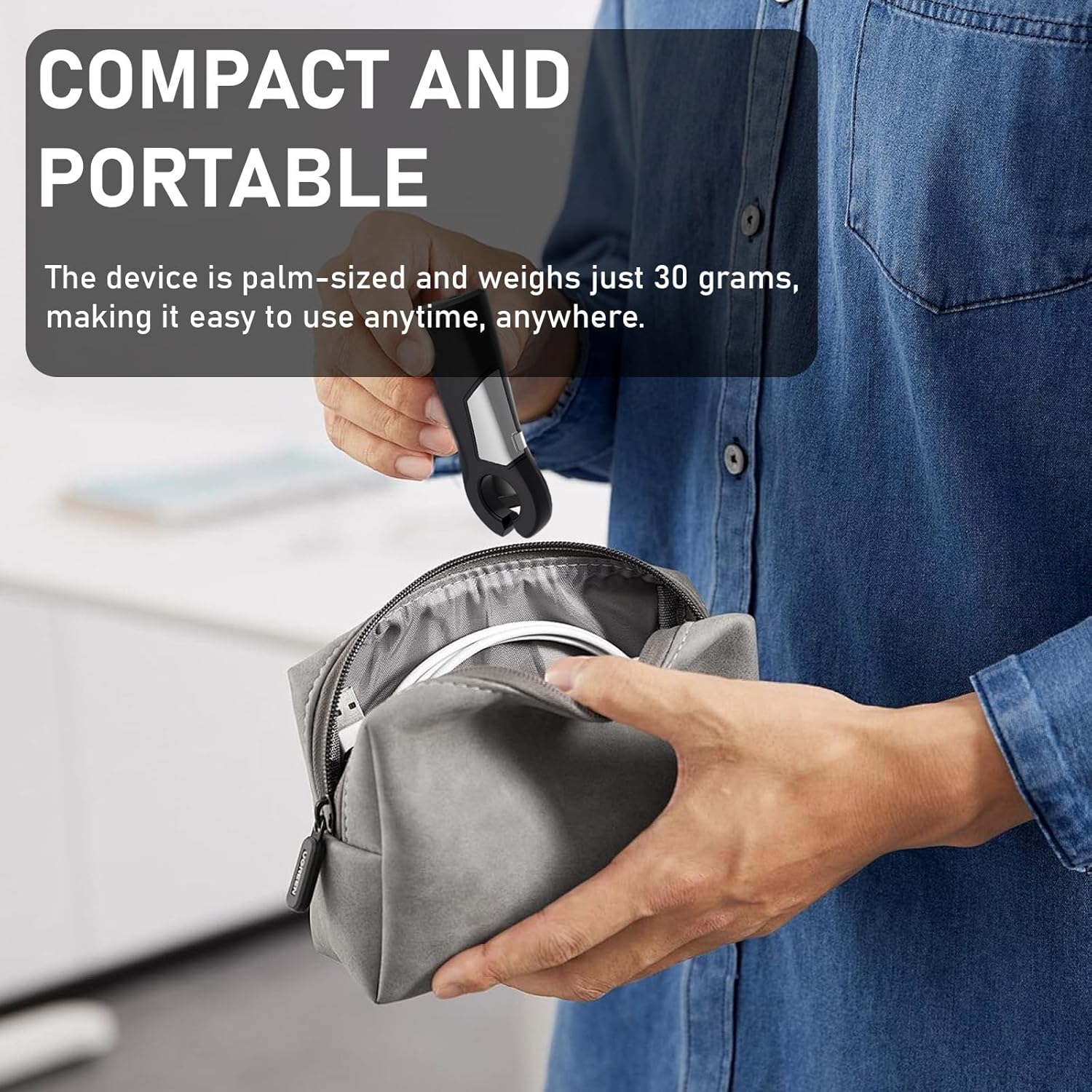 Rechargeable Vein Finder Viewer for IV Access Phlebotomy for Nurse Clinics Homes Use，Vein Finder Light for Various Skin People LED Vein Viewer (Black)