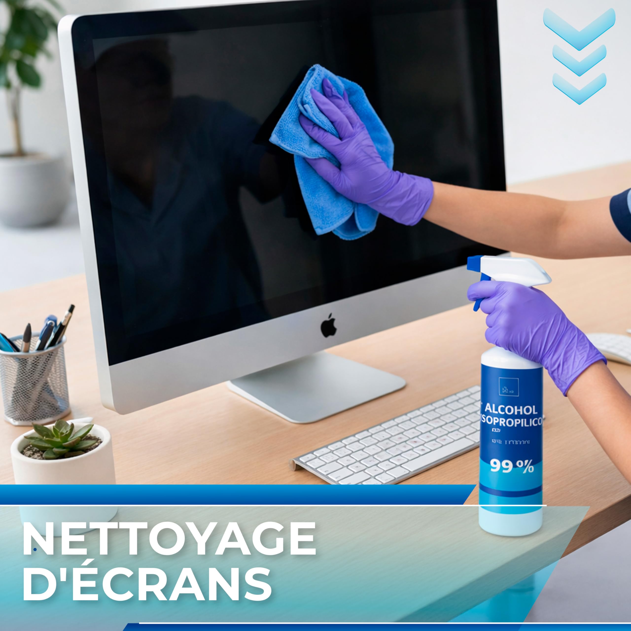 Alcool Isopropylique 99,9% Pur 5L | Isopropanol | Nettoyage de Composants Électroniques, Nettoyant Contacts, Objectifs, Écrans et Surfaces | Isopropyl Alcohol Nettoyage