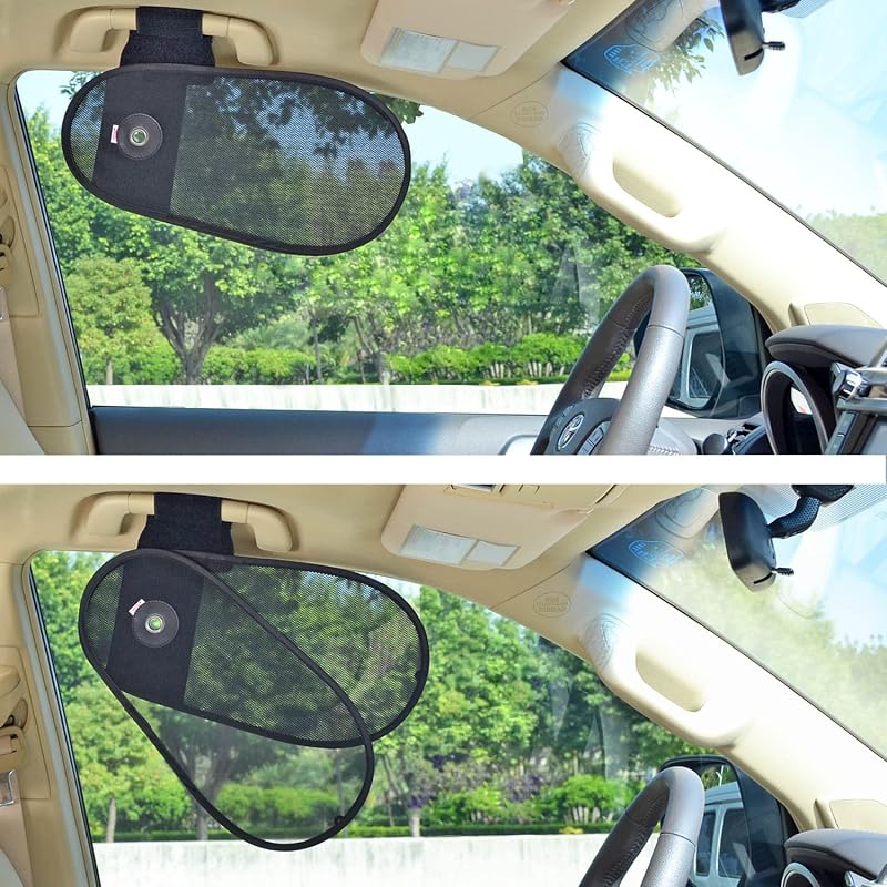 Quebra-sol automotivo para janela lateral TFY com enrolamento – 1 unidade