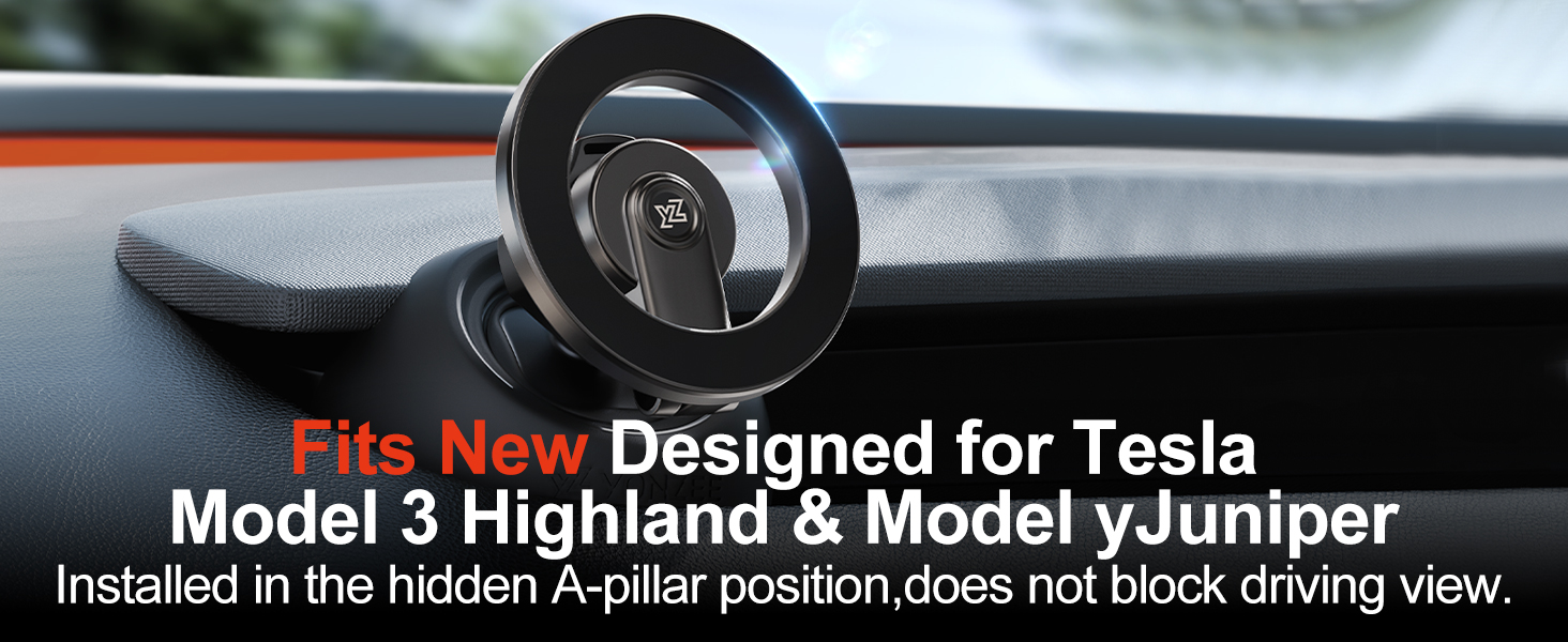 Amazon.com: YONZEE Magnetic Phone Mount for Tesla Model Y Juniper