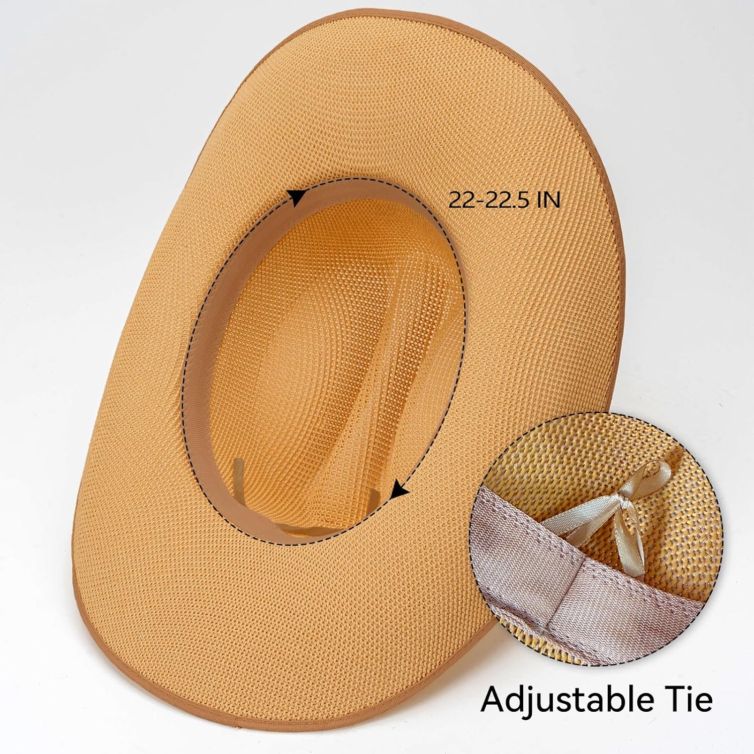 SeptCity Straw Cowboy Hat for Women, Western Cowgirl Hat for Beach, Summer Breathable Coastal Country Hats for Music Festivals Western Cowboy Costume Accessories for Halloween Natural