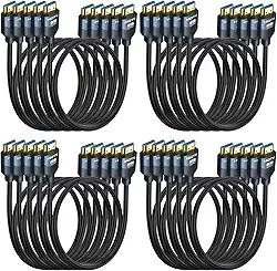 Cabos HDMI 2.1 8K, pacote com 5, cabo HDMI de alta velocidade para monitor de jogos PS5 TV-8K ARC&eARC - 165/180/240Hz, HDCP2.3, 3D/HDR10 para soundbar, PS5, PS4, TV, Xbox, Roku, cinema, computador,