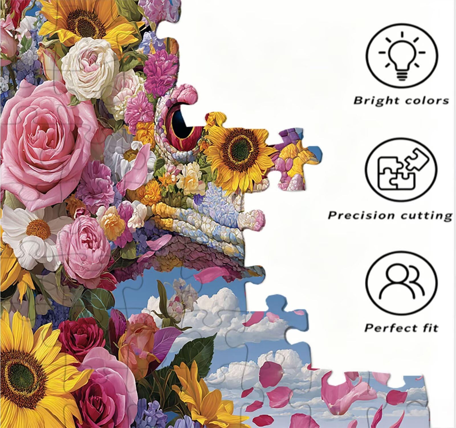 Puzzle 4000 elementów, abstrakcyjne puzzle konik morski dla dorosłych, gra edukacyjna, puzzle dla dorosłych, zabawne, wymagające zajęcia rodzinne, dekoracja ścienna, prezenty R1KH-95