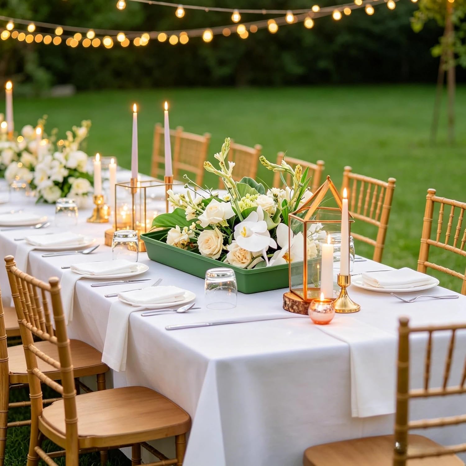 10Pcs Green Plastic Floral Foam Trays, Rectangular Flower Arrangement Bases Rectangle Floral Foam Tray for Table Party Wedding Festival Flower Decor