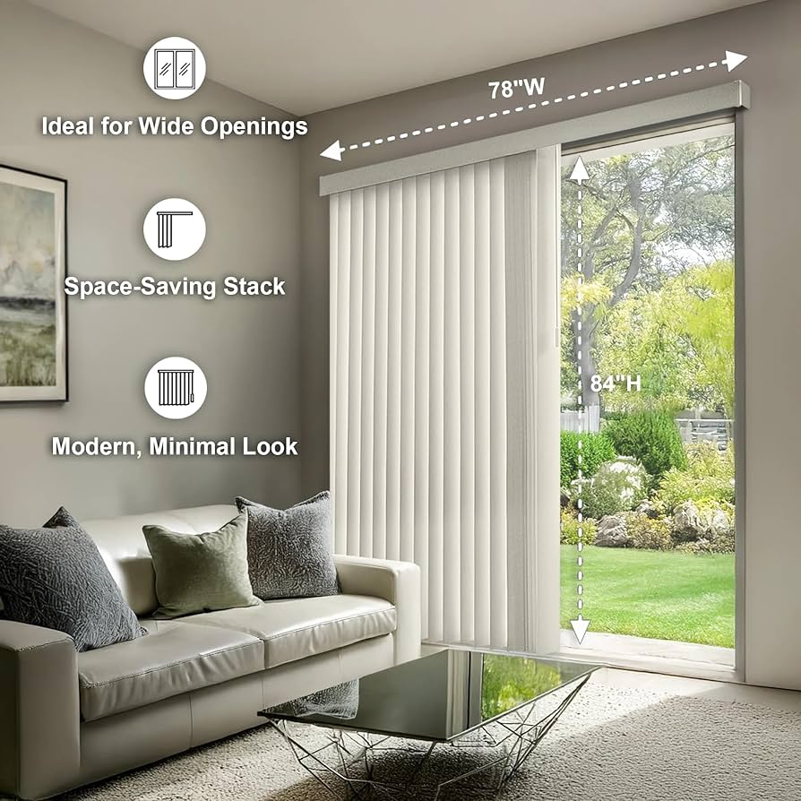 Amazon.com: CHICOLOGY Vertical Blinds , Door Blinds , Blinds
