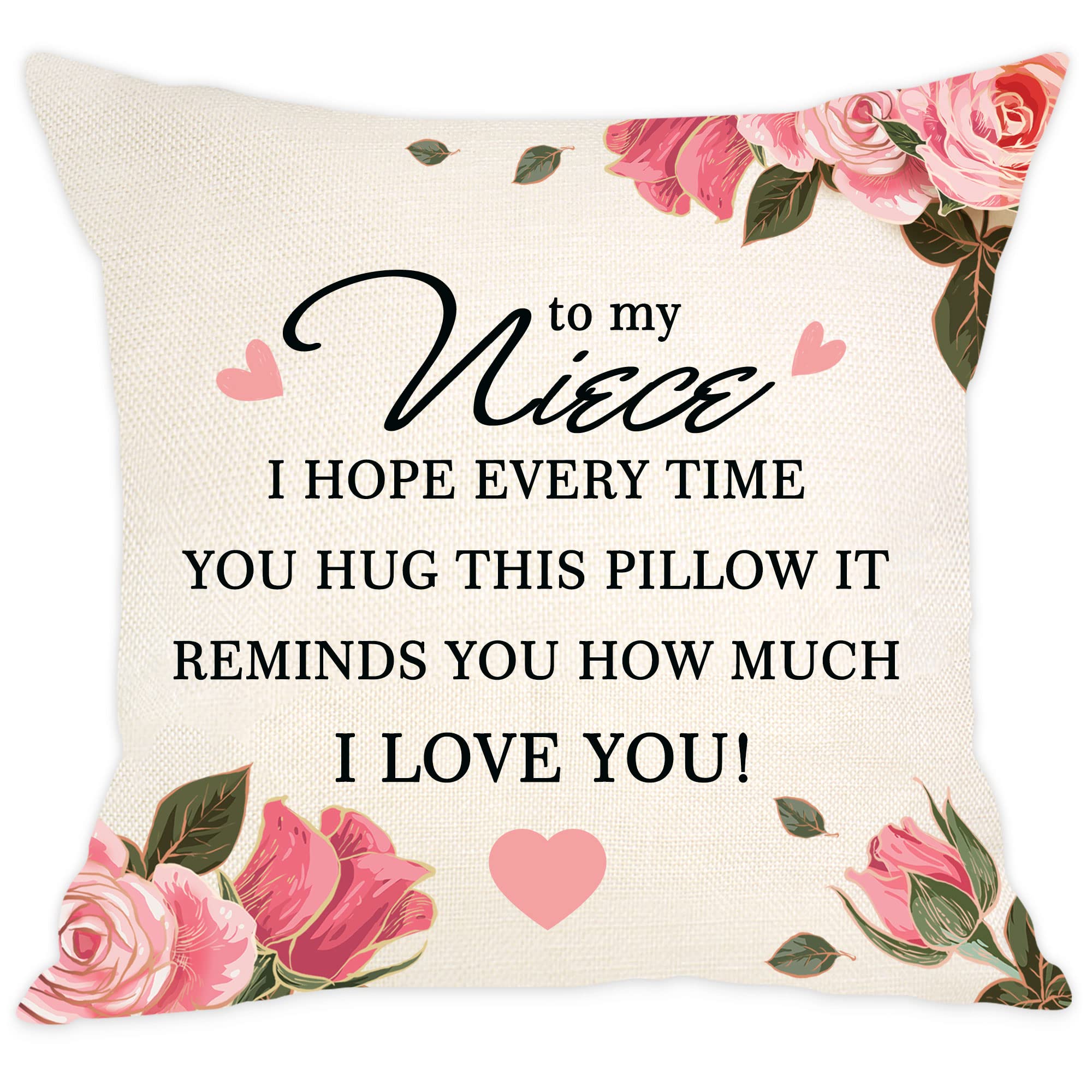 Aocaso Niece Present I Hope Every Time You Hug This Pillow It