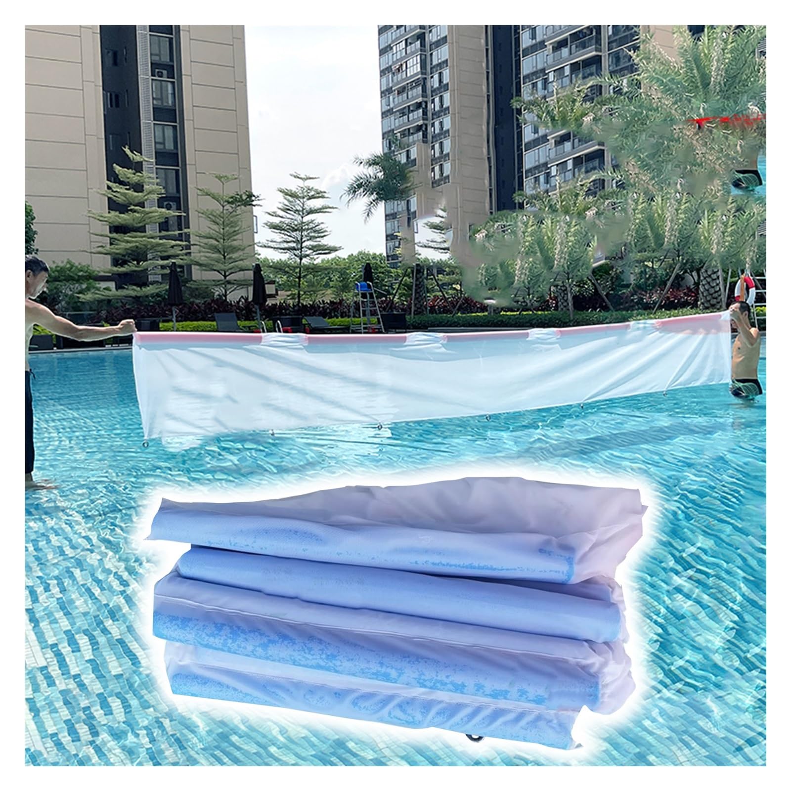 Cette épuisette Extra Large Permet d'éliminer efficacement Les Feuilles et Les débris dans Les piscines extérieures et publiques.