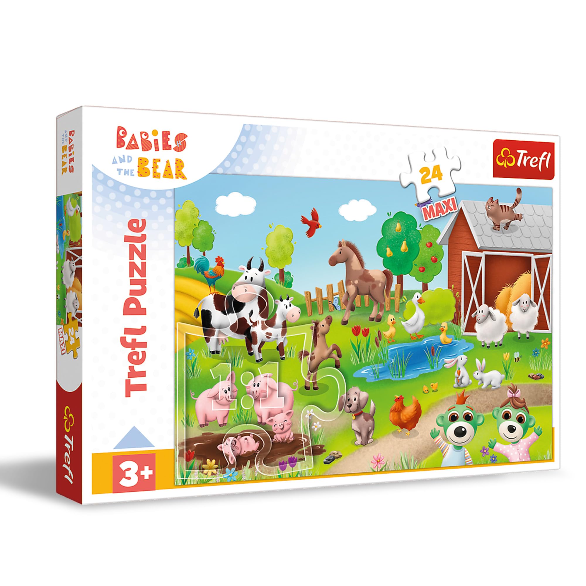 Clementoni Animal Farm Puzzel 30 Stukjes - Supercolor, Puzzel Voor Kinderen, Gemaakt In Italië Multicolor - 20286