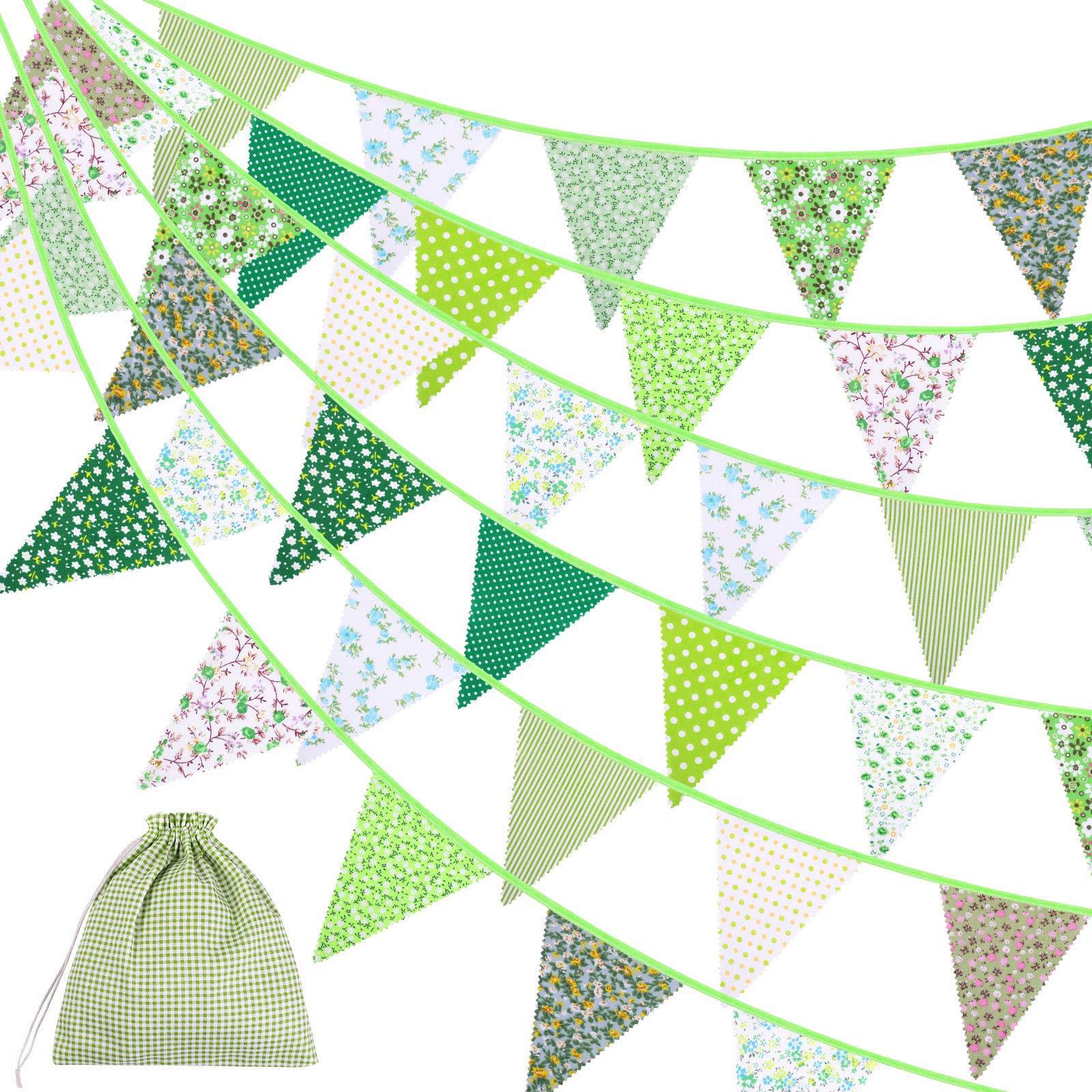 ifundom 3 Set Di Ghirlande Con Bandierine Triangolari Per Decorazioni Per Feste Di Compleanno Di Ragazzi E Ragazze