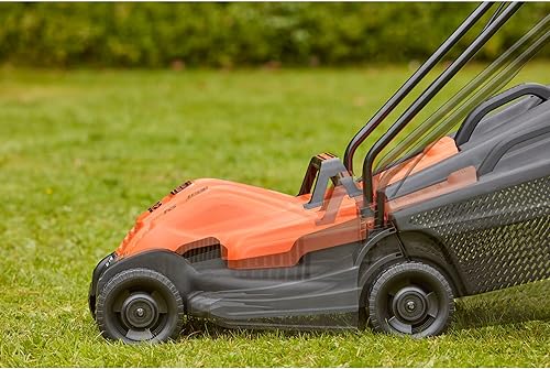 Black + Decker bemw451bh-qs Wired Lawnmower 3 Height 32 cm, 1200 Watt, Orange - 5
