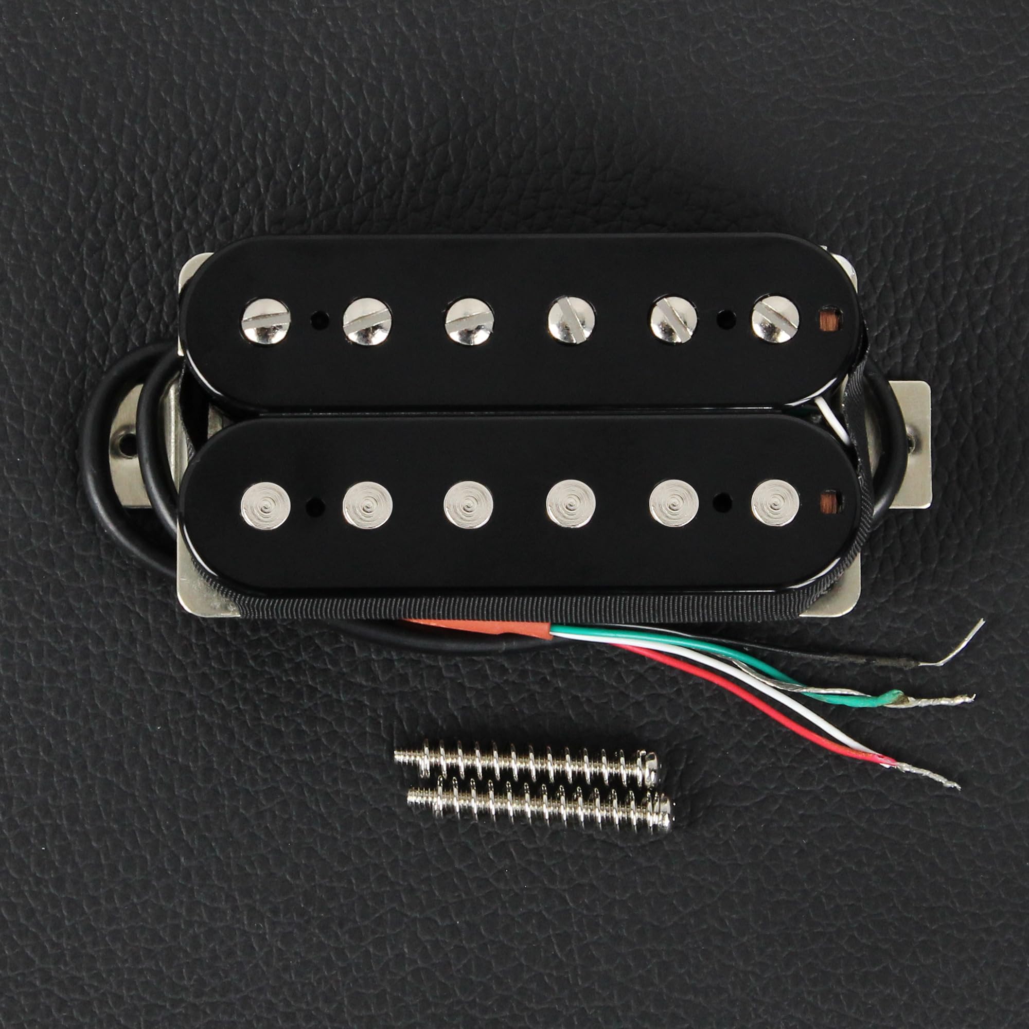 FLEOR Alnico 2 Humbucker Pickup HBA2 gitara elektryczna Humbucker Neck and Bridge Pickup Set, czarna